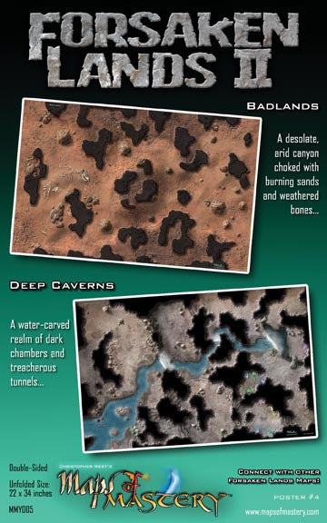 Forsaken Lands II: Badlands and Deep Caverns – Maps of Mastery